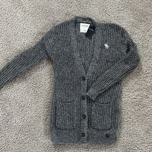 Abercrombie & Fitch Charcoal Cardigan